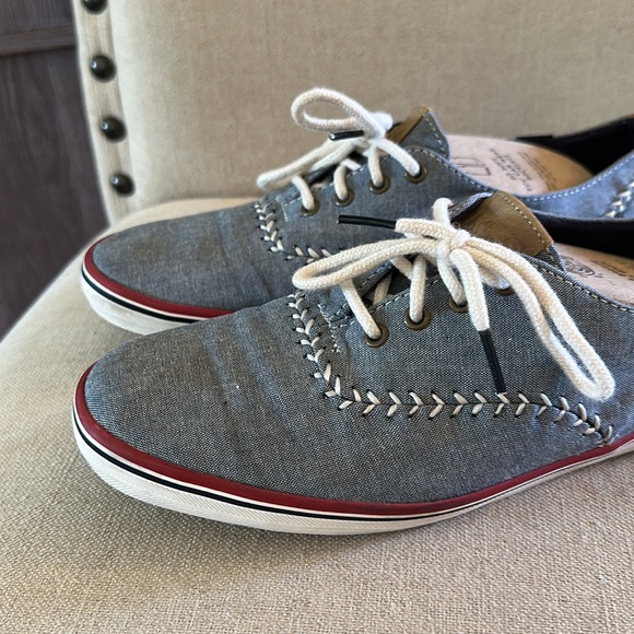 Keds Women’s Canvas Baseball Softball Stitch Sneakers Blue White Size 8 - Picture 3 of 10